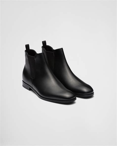 prada black tread boot shoes|Prada black aftershave boots.